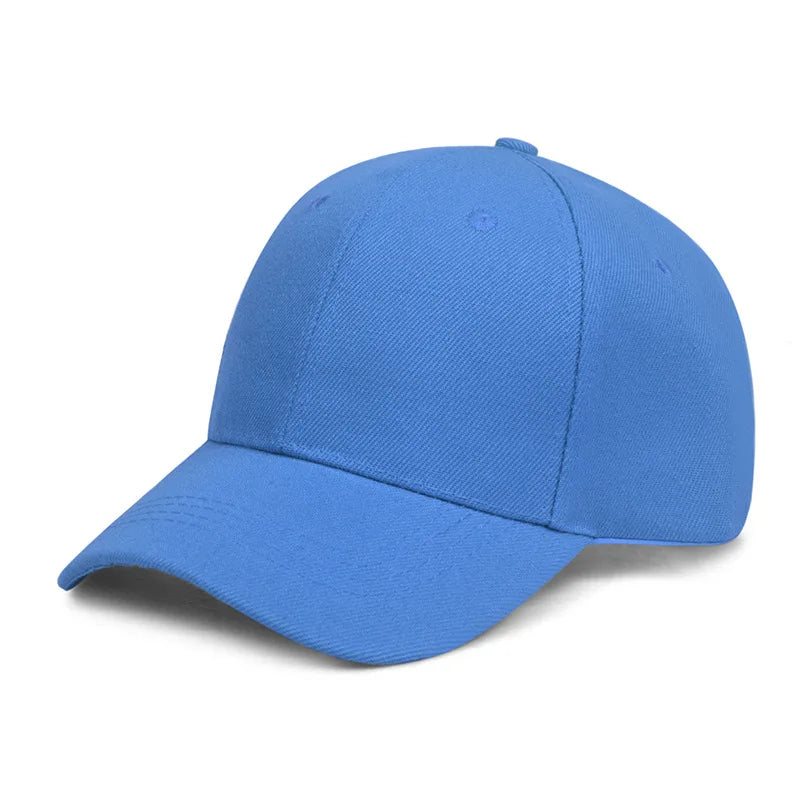 Unisex Casual Plain Baseball Cap – Adjustable Snapback Street Dad Hat