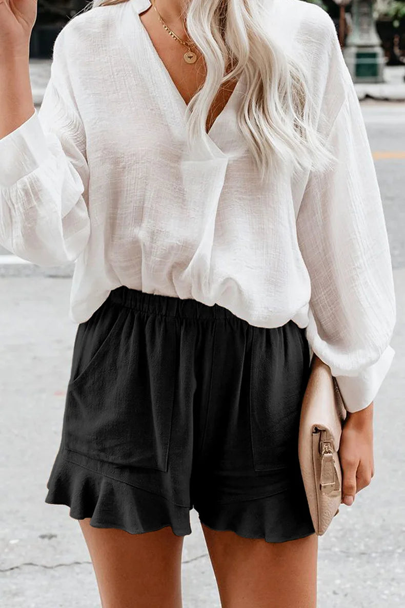 Women’s Long-Sleeve Striped T-Shirt – Autumn Casual Knit Top
