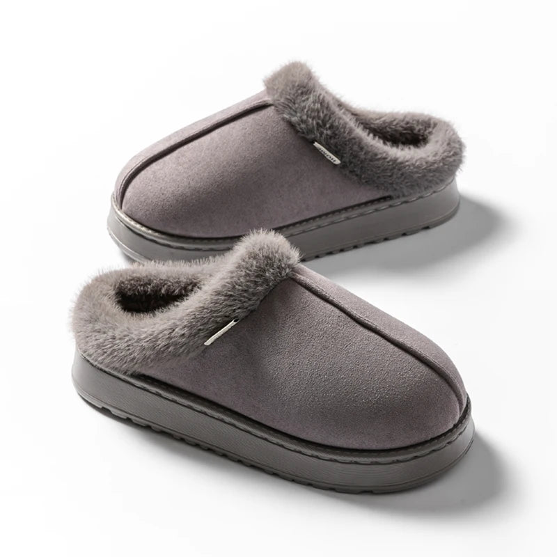 Women’s Fluffy Winter Slippers – Warm & Anti-Slip Indoor Shoes