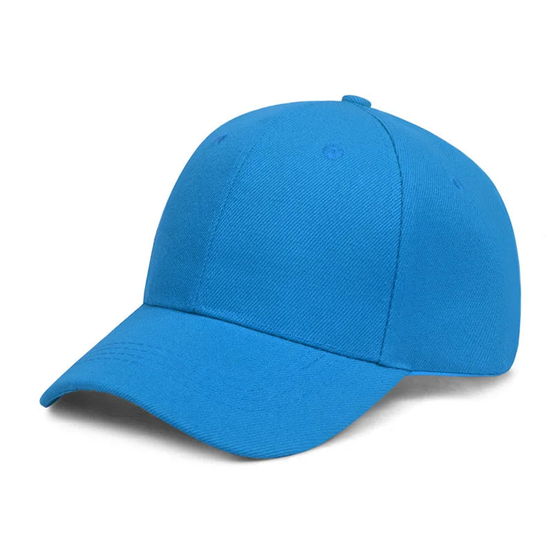Unisex Casual Plain Baseball Cap – Adjustable Snapback Street Dad Hat