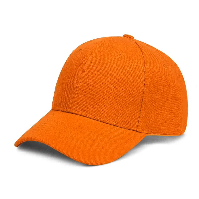 Unisex Casual Plain Baseball Cap – Adjustable Snapback Street Dad Hat