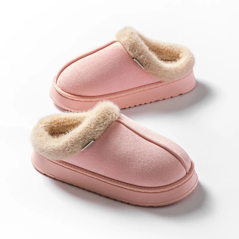 Women’s Fluffy Winter Slippers – Warm & Anti-Slip Indoor Shoes