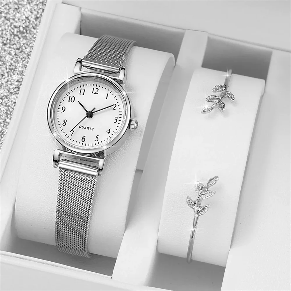 Women’s Fashion Watch & Bracelet Set – Elegant Quartz Wristwatch
