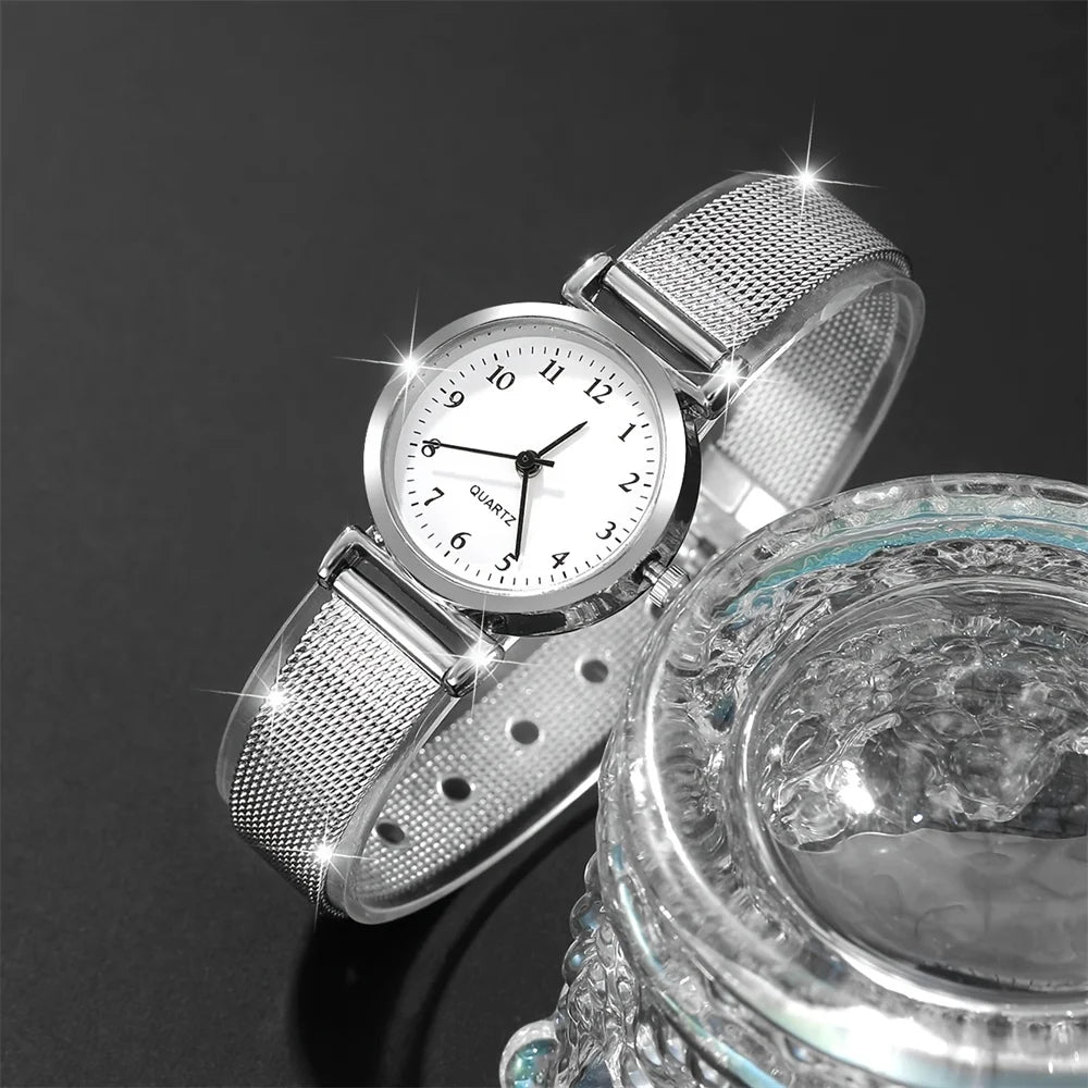 Women’s Fashion Watch & Bracelet Set – Elegant Quartz Wristwatch