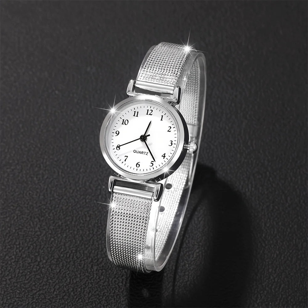 Women’s Fashion Watch & Bracelet Set – Elegant Quartz Wristwatch
