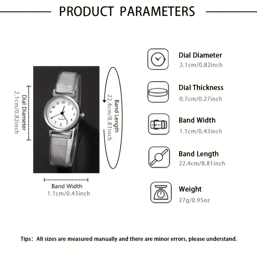 Women’s Fashion Watch & Bracelet Set – Elegant Quartz Wristwatch