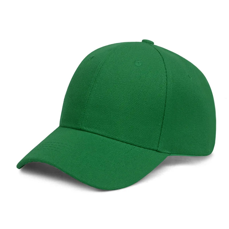 Unisex Casual Plain Baseball Cap – Adjustable Snapback Street Dad Hat