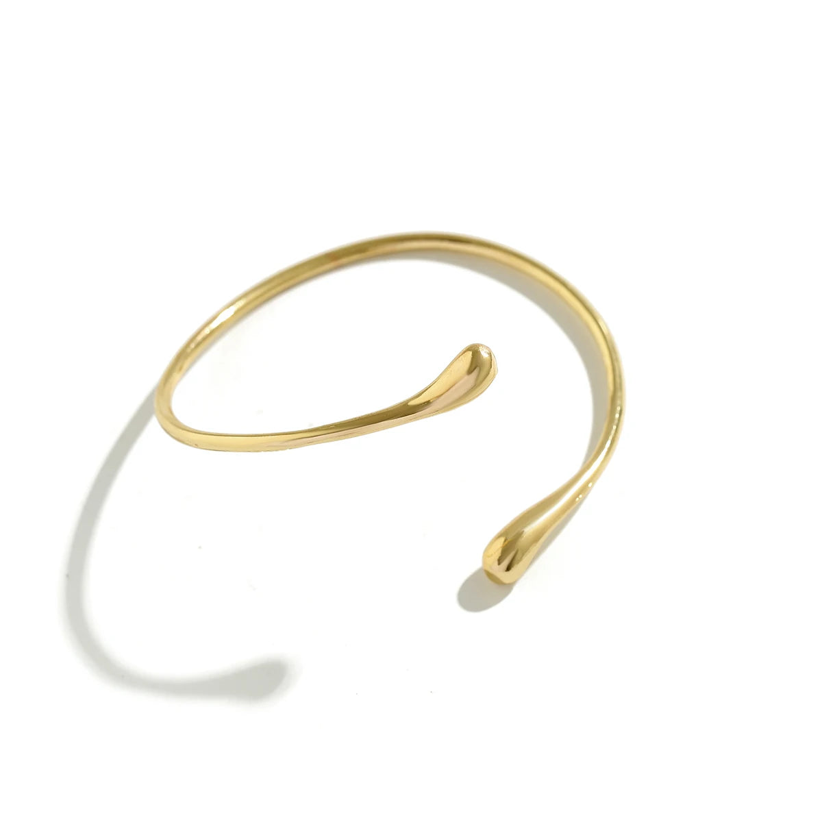 Simple Vintage Water Drop Open Cuff Bangles – Geometric Goth Arm Bracelet