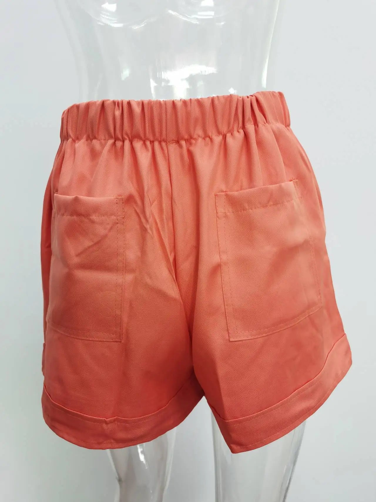 Women’s Summer High-Waist Silk Shorts – Loose Wide Leg Lace Style