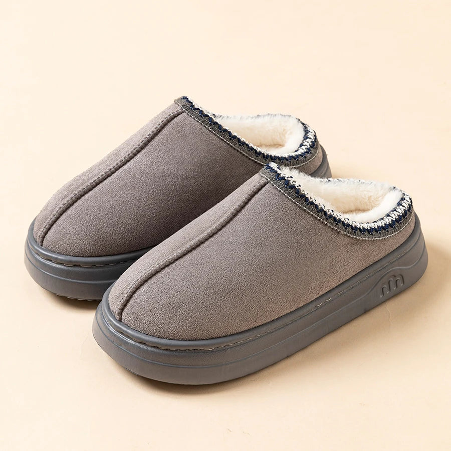 Women’s Winter Fuzzy Fur Slippers – Warm Indoor Plush Shoes
