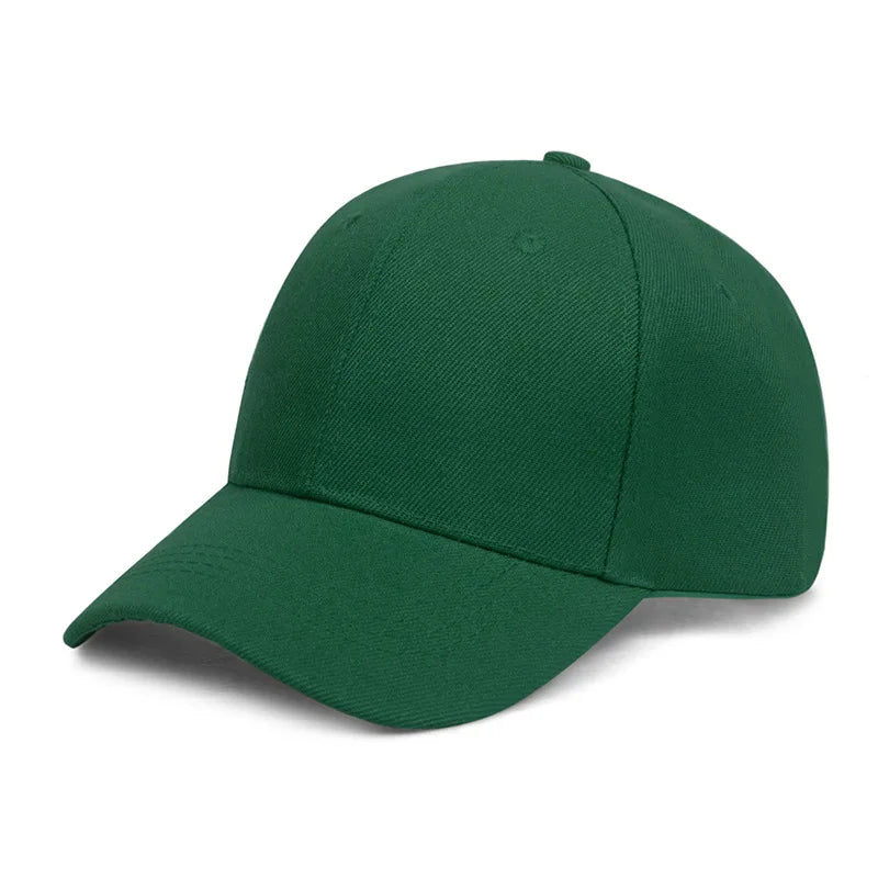Unisex Casual Plain Baseball Cap – Adjustable Snapback Street Dad Hat