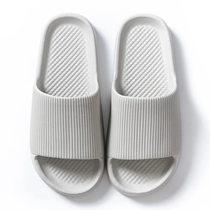 Women's Thick Platform Home Slippers – Soft Indoor Slides