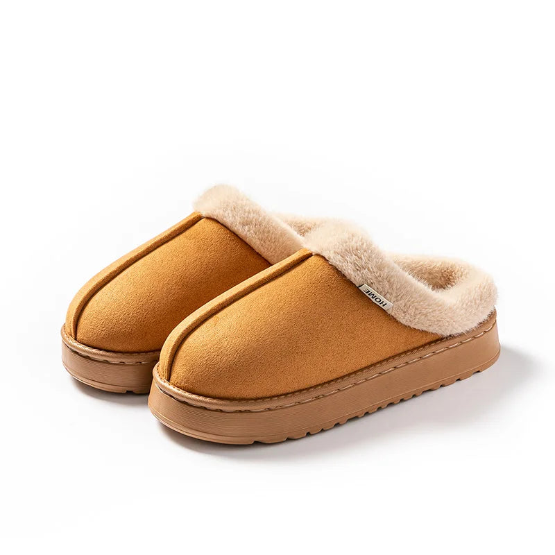 Women’s Fluffy Winter Slippers – Warm & Anti-Slip Indoor Shoes