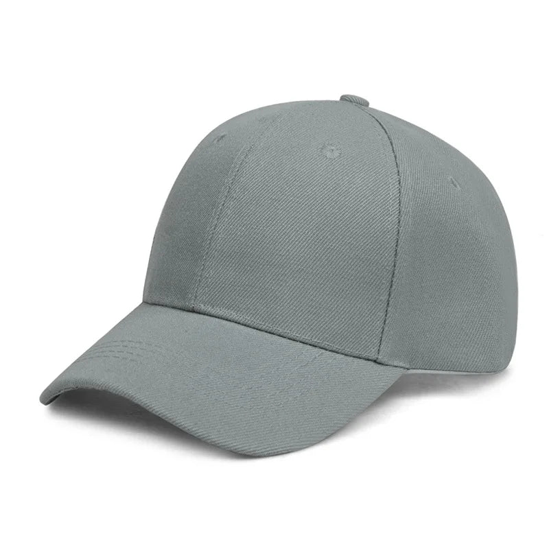 Unisex Casual Plain Baseball Cap – Adjustable Snapback Street Dad Hat