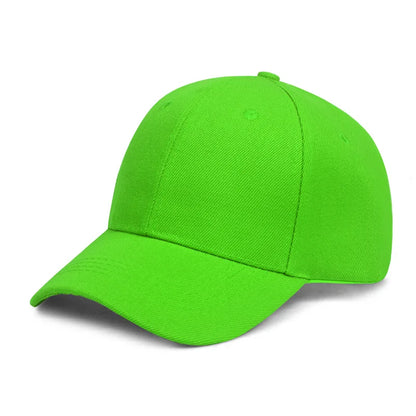 Unisex Casual Plain Baseball Cap – Adjustable Snapback Street Dad Hat