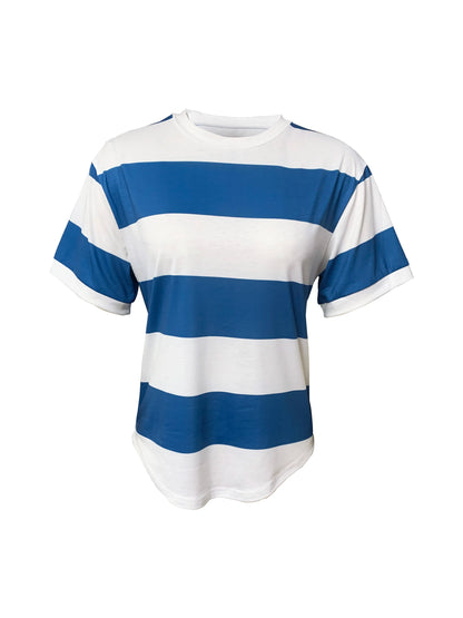Women’s Striped Round Neck Summer T-Shirt