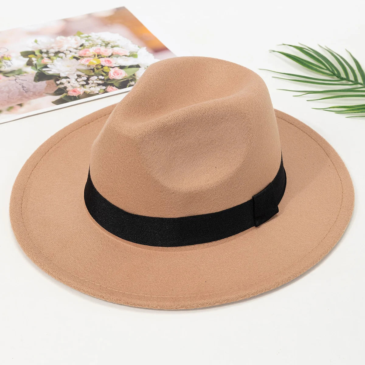 Autumn & Winter Unisex Large Brimmed Hat – Woolen Jazz / English Top Hat