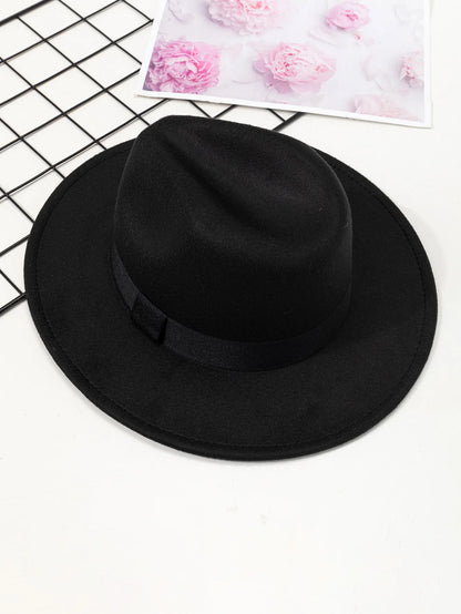 Autumn & Winter Unisex Large Brimmed Hat – Woolen Jazz / English Top Hat