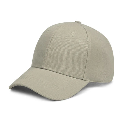 Unisex Casual Plain Baseball Cap – Adjustable Snapback Street Dad Hat