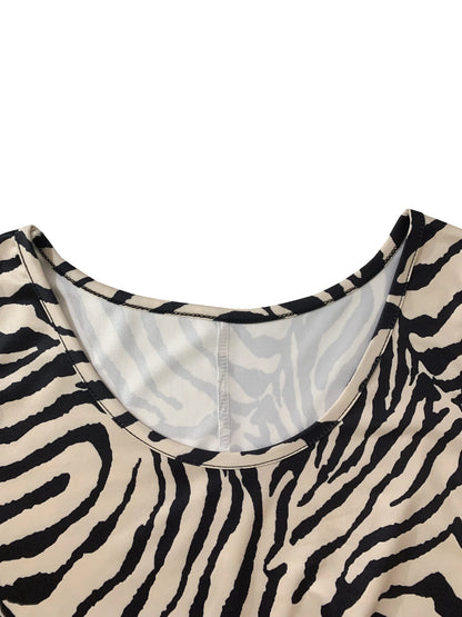 Women’s Zebra-Style Print Tank Dress