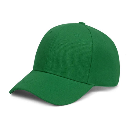 Unisex Casual Plain Baseball Cap – Adjustable Snapback Street Dad Hat