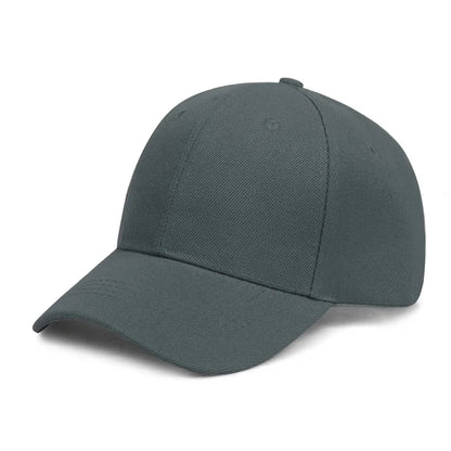 Unisex Casual Plain Baseball Cap – Adjustable Snapback Street Dad Hat