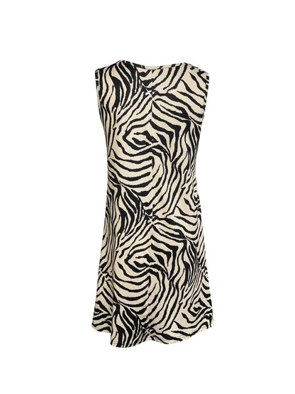 Women’s Zebra-Style Print Tank Dress