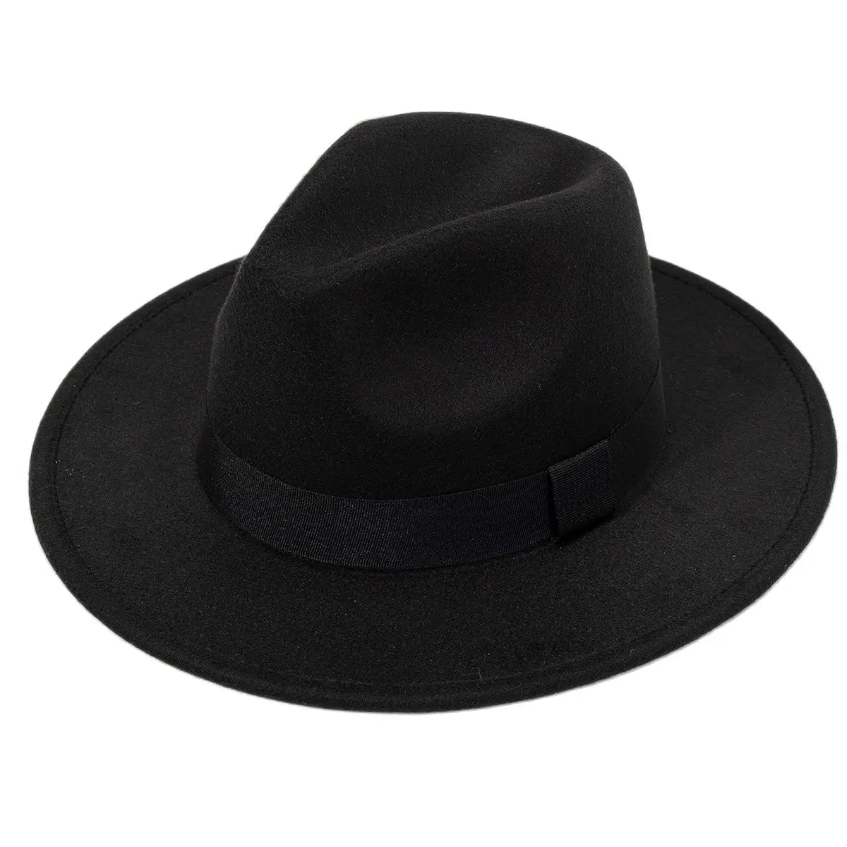 Autumn & Winter Unisex Large Brimmed Hat – Woolen Jazz / English Top Hat