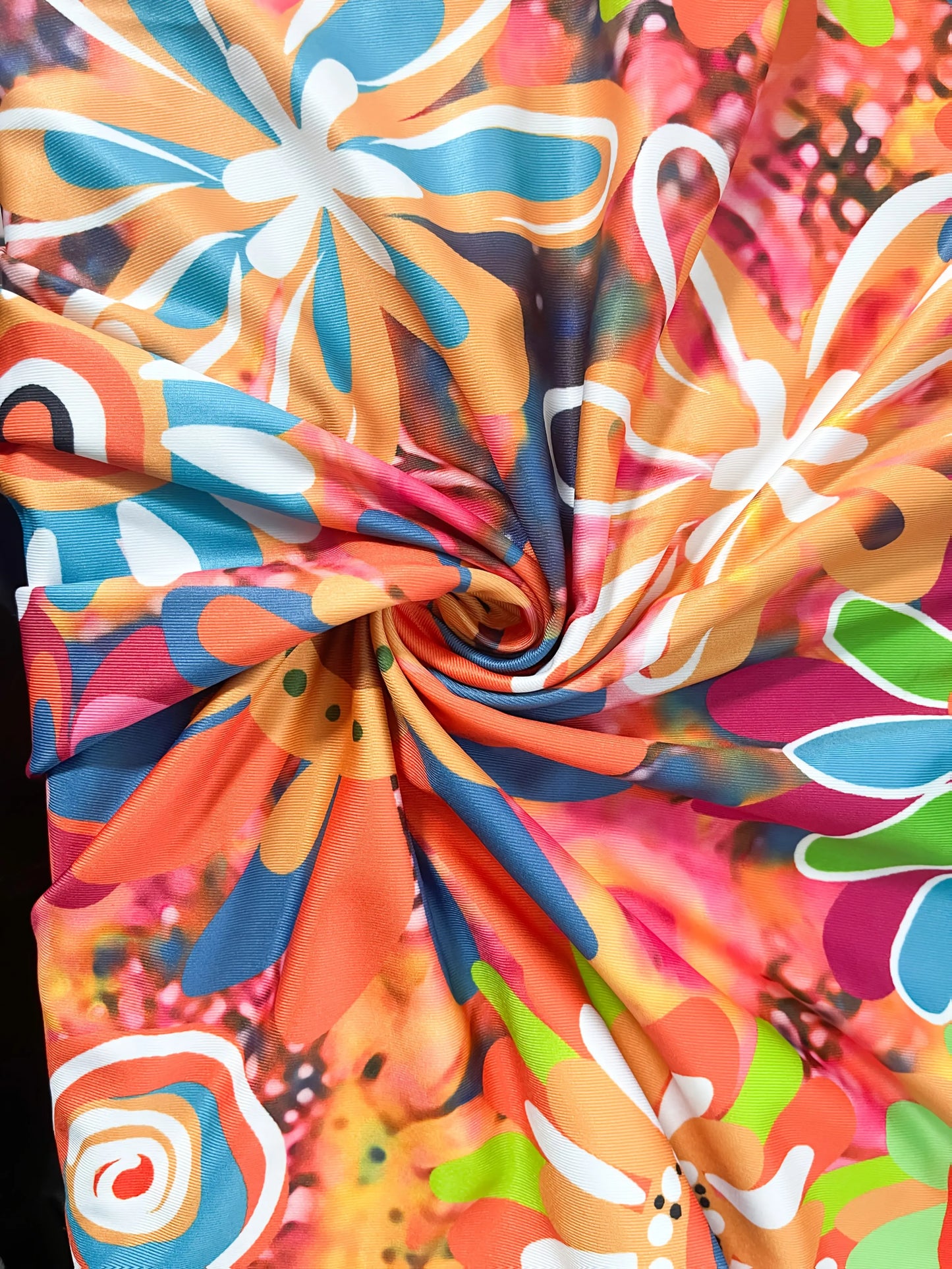 Women’s Vibrant Floral Print Sleeveless Dress – Spring/Summer Vacation Style